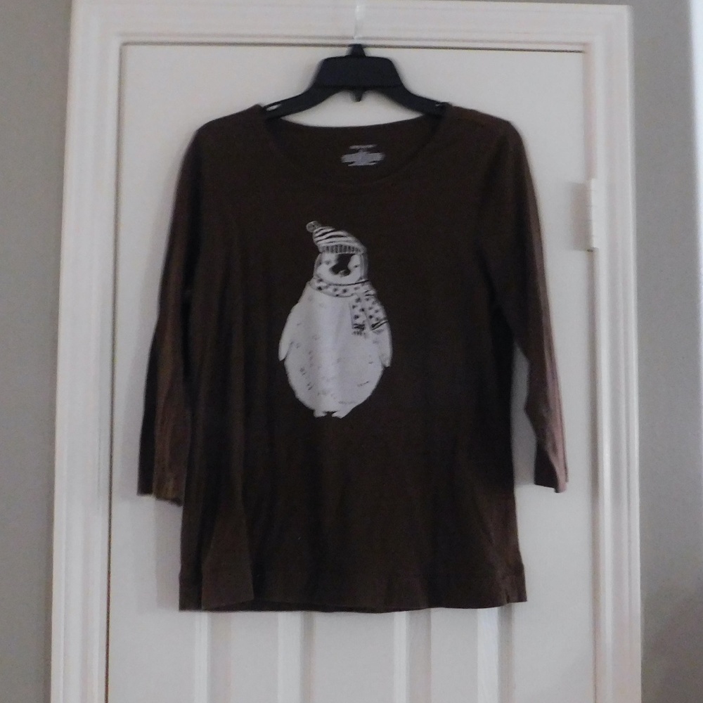 Sleep Sense Women Penguin PJ Top